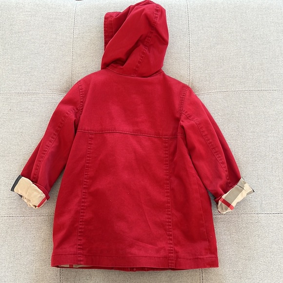 Burberry Unisex Toddler Red Jacket Size 3T - Picture 7 of 8